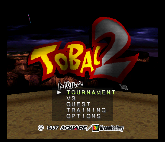 Tobal 2 (english translation) Title Screen